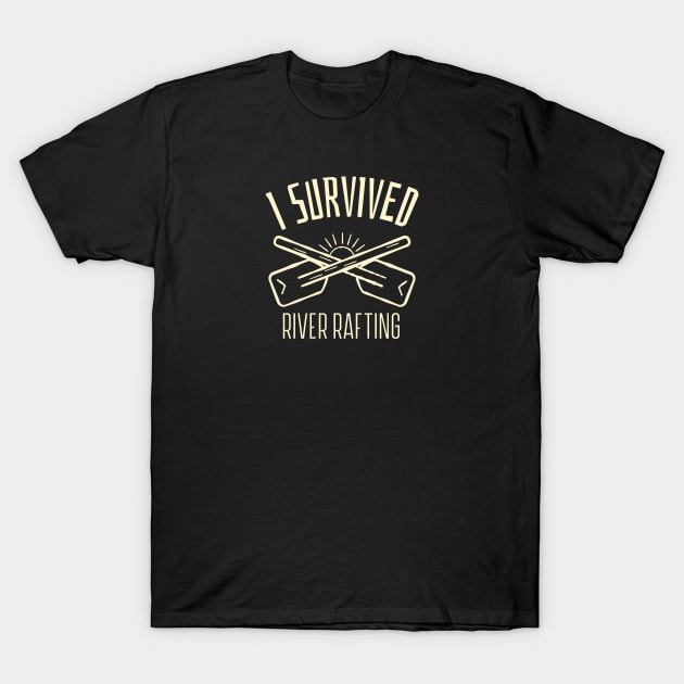 I Survived River Rafting T-Shirt by Mountain Morning Graphics